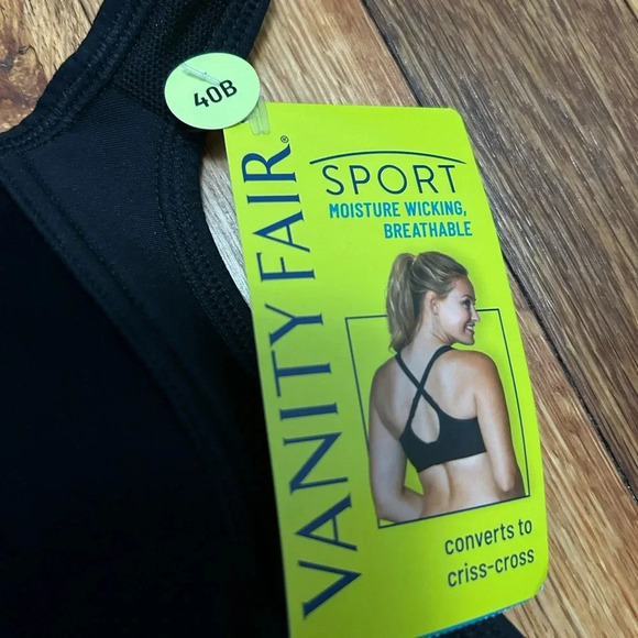 NWT VANITY FAIR SPORT FULL FIGURE WIRELESS BRA - Picture 5 of 6